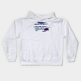 Shark And Sea Life Kids Hoodie